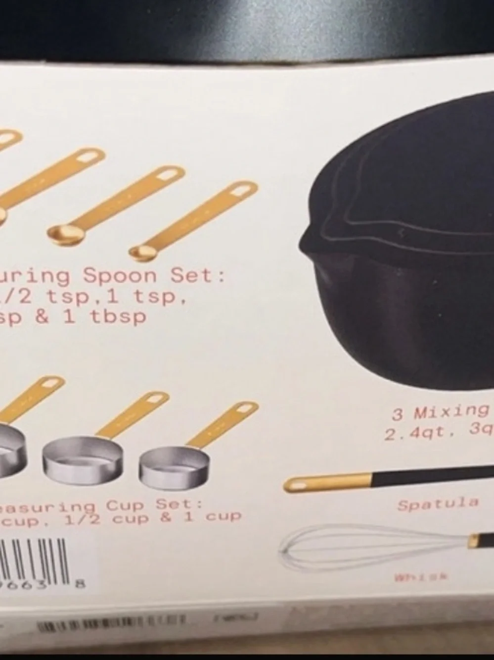 14-Piece Mix & Measure Set - Black and Gold Accent
